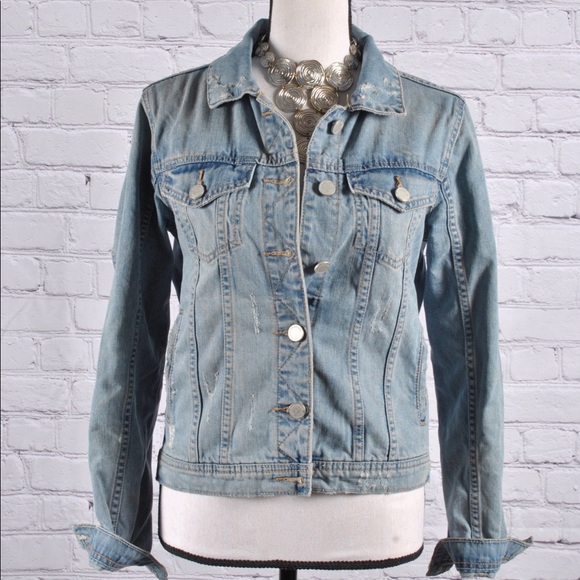 BLANKNYC Distressed Denim Jacket Sz S(4) - Picture 2 of 10